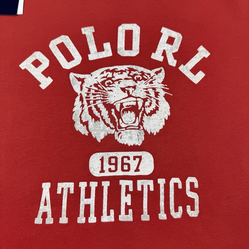 NWT Polo Ralph Lauren Custom Slim Reversible Graphic T-Shirt Gray/Red Mens Sz XL - Picture 5 of 11
